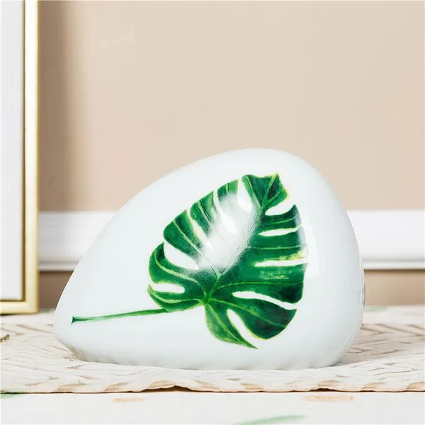 Tree Leaf Modern Simple Abstract 3D Style Ceramic Decoration For Home Office Wedding Gift photo-3
