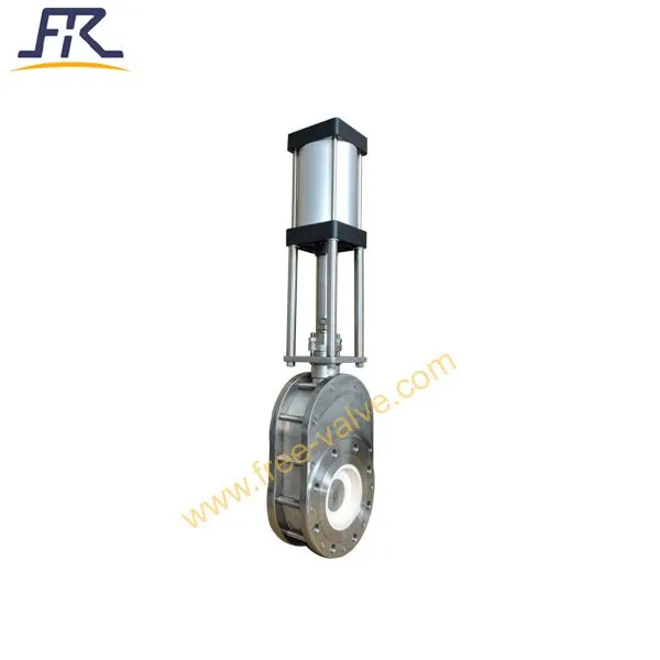 Anti Corrosive and Abrasive Type Pneumatic Ceramic Double Disc Gate Valve photo-4