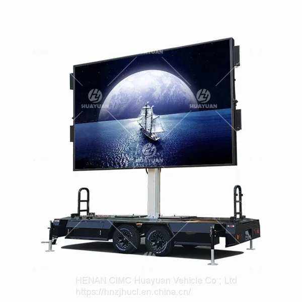 P4 P5 P6 Full Color LED Screen Billboard Trailer
