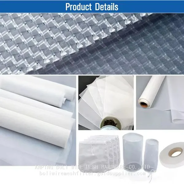 High Toughness, Good Elasticity of Nylon Filter Mesh 10-600 Count Weave Plain Strainer Mesh