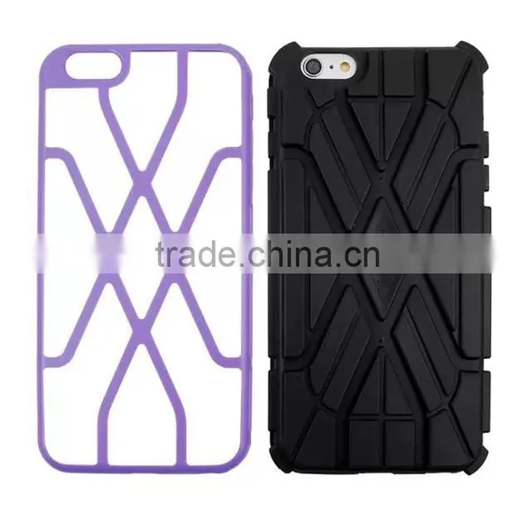 2 in 1 For Apple Iphone 6 Plus 5.5" Silicone CASE photo-2