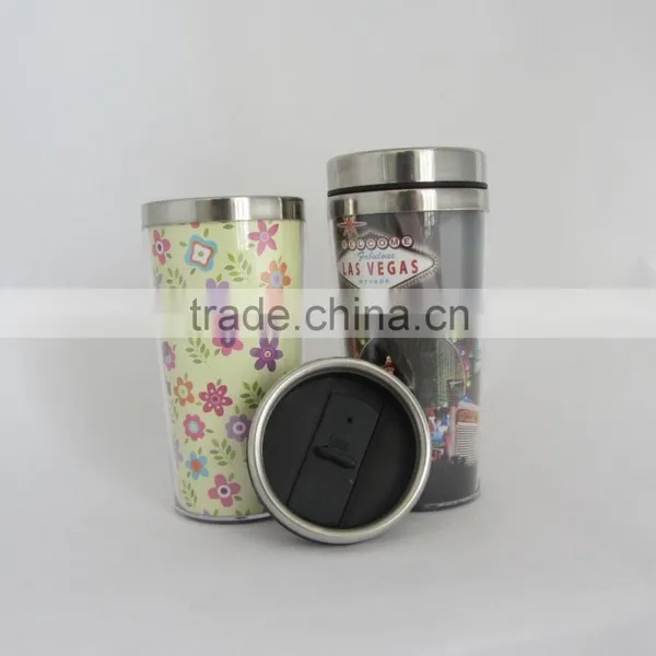 Popular China Cheap Double Wall 16oz Promotion Travel Mug photo-2