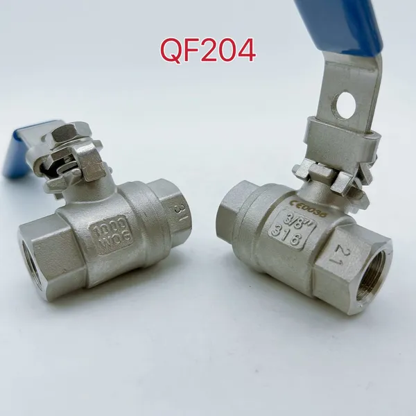 Stainless Steel 304 316 2PC Thread Ball Valve
