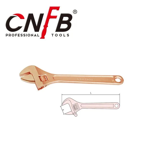 CNFB Non-sparking Adjustable Wrenches Non-magnetic T8125 photo-5