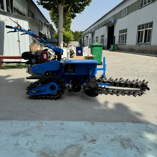 Hard Soil Trencher Farmland Vineyard Small Diesel Tractor Line Trench Pipeline Trenching Chain Trenching Tool photo-4