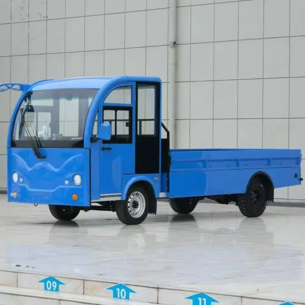 Electric Flatbed Small Truck With a Load Capacity of 2 Tons. Electric Truck for Workshops, Docks, and Airports. photo-3
