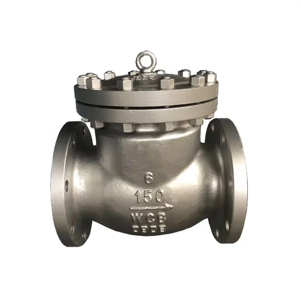ANSI 3''/4''/6''/8'' 150lb WCB Cast Steel Check Valve API SS304/316 Stainless Steel Flange Swing Check Valve photo-4