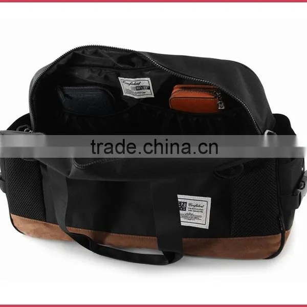 Brand Duffle Bag Travel Duffel Teeange Cotton Fabric With Nubuck Leather photo-6