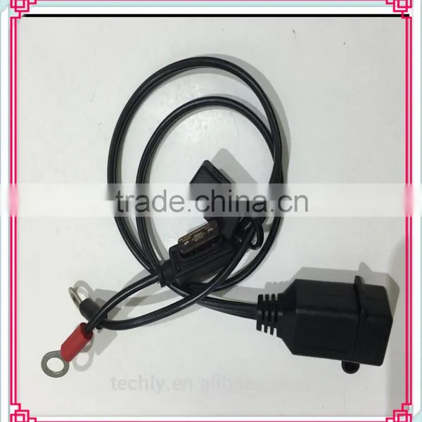 Custom USB 2.0 Female Prot 10A Fused 8.5mm Tender Ring Terminal Power Connection Cable photo-5