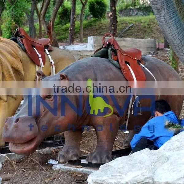 Life-size Automatic Inflatable Animatronic Dinosaur for Amusement Rides photo-4