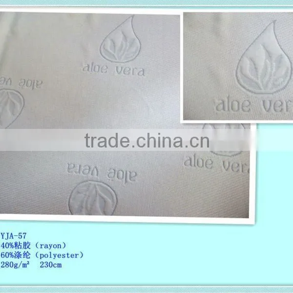 Rayon/polyester Double Jacquard Knitting Fabric for Mattress