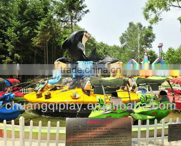 Fight Shark Island, Spin Rides in Outdoor Park, Water Game in Water Park photo-3