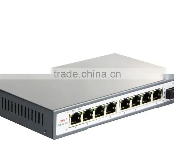 9 Port Ethernet PoE Switch 48v With 1 Fiber Port (IEEE802.3af ) photo-3