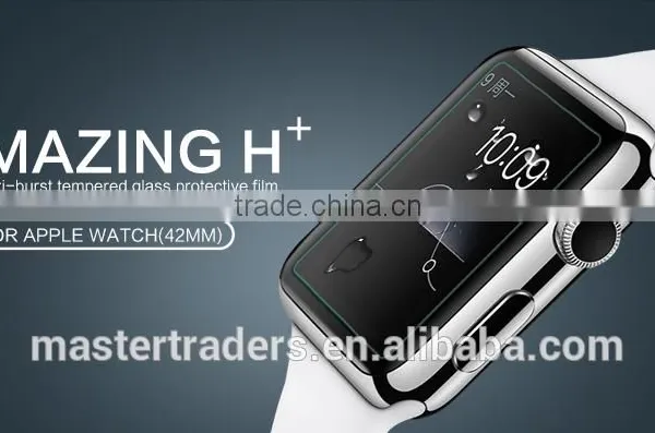 Original NILLKIN 9H Nano Amazing H+ Anti-burst Tempered Glass Screen Protector For 42MM Apple Watch MT-3531 photo-3