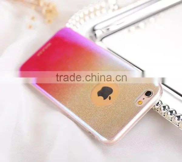 Gradient Glitter Rhinestone Bling Case for IPhone 6Plus Soft TPU Rubber Back Cover for IPhone 6s Plus SLD Star Series MT-5804 photo-2