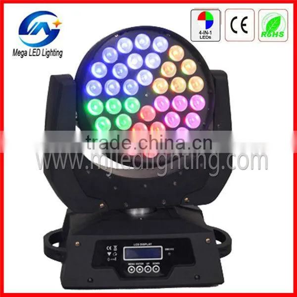 Six Sections Quad Color RGBW 4in1 36 10w Led Moving Head