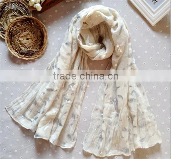 Wholesale China Floral Print Stole Shawl Bamboo Cotton Scarf photo-3