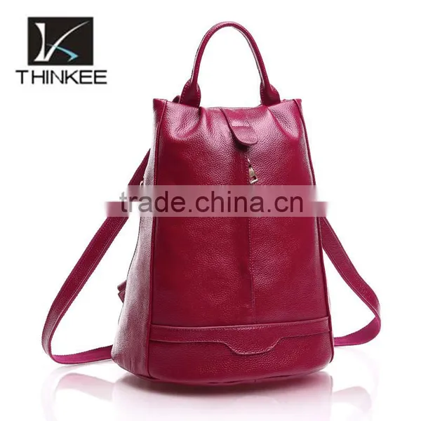 China Suppliers Wholesale Custom Leather Backpack Bags for Ladies photo-2