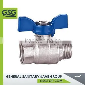 Brass Ball Valve With Nickel Plated 600 WOG PN40 Good Supplier