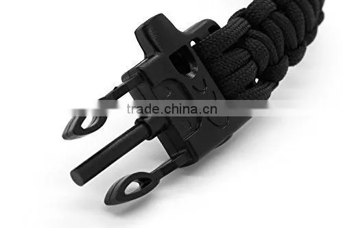 Paracord Survival Bracelet With Fire Starter and Whistle photo-4
