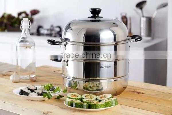 EM Brand New Design Instock OverstockMore Than 28 cm Stainless Steel Steamer/steamer&CXharms Induction Cooking Pot Fabrication photo-2