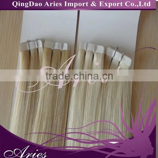 40pcs 100% Human Hair Seamless Tape-in Extensions Remy #613 photo-3