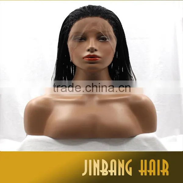 2016 Wholesales New Products Heat Resistant Straight Braiding Synthetic Lace Front Wig photo-5