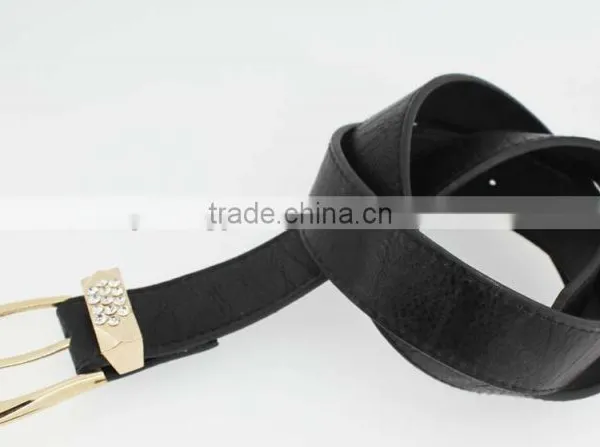 NEW Fashion Women's Fashion 30Mm pu Leather Rhinestone Belt for Women Jeans photo-3