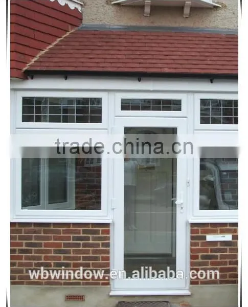 Big Size 3 Panel Pvc Casement Triple Glass Doors photo-2