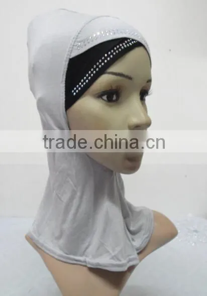 C079 New Style Two Color Ninja Hats With Rhinestones,neck Cover Hats photo-5