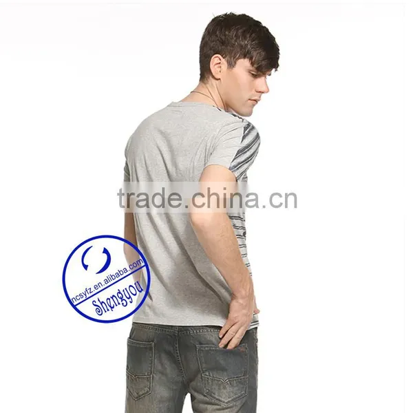 Custom 2015 New Design Mens V-neck Full Print t Shirts Wholesale China photo-3