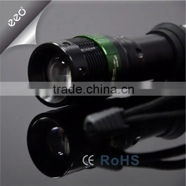 China XM-L T6 LED Flashlight Torch Lamp Zoomable+18650 Battery+Charger photo-5