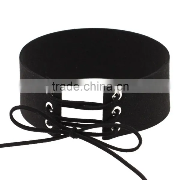 Minimalist Personality Exaggerated Punk Sexy Bondage Choker Collar Rope Tie Necklace