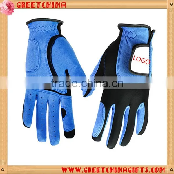 Golf Accessories Deep Blue Suede Leather Golf Gloves