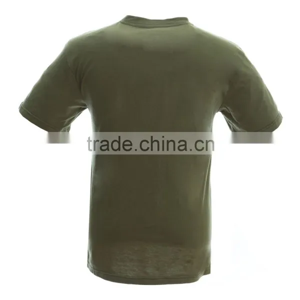 Military Camouflage Army 100% Cotton Army Green Plain T-Shirt Quality Choice photo-2