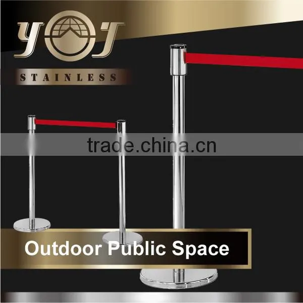 Hot Sale Retractable Barrier Belt Hotel Furniture Queue Line Stand