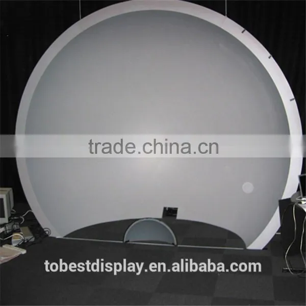 Customized large plastic sphere half sphere projection sphere