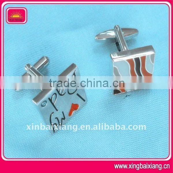 Hot Sell Fashion Promotion Metal Pink Cufflink photo-5