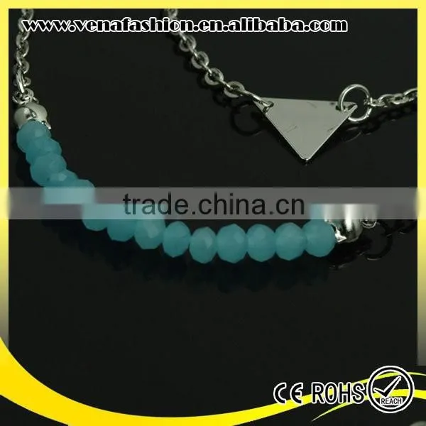 Blue Crystal Intimate Fashion Teen Necklace Jewelry, Teenage Fashion Jewelry photo-2