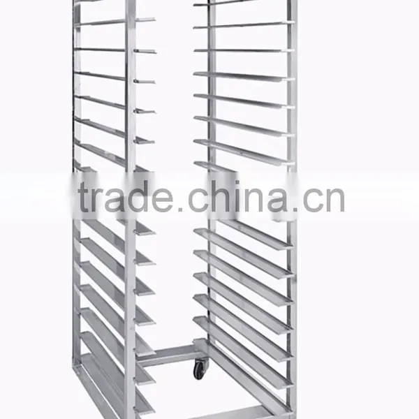 Foldable 15 Trays 15 Pans Stainless Steel 201 Bakery Trolley