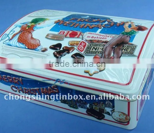 Rectangular Metal Christmas Tin Box photo-5