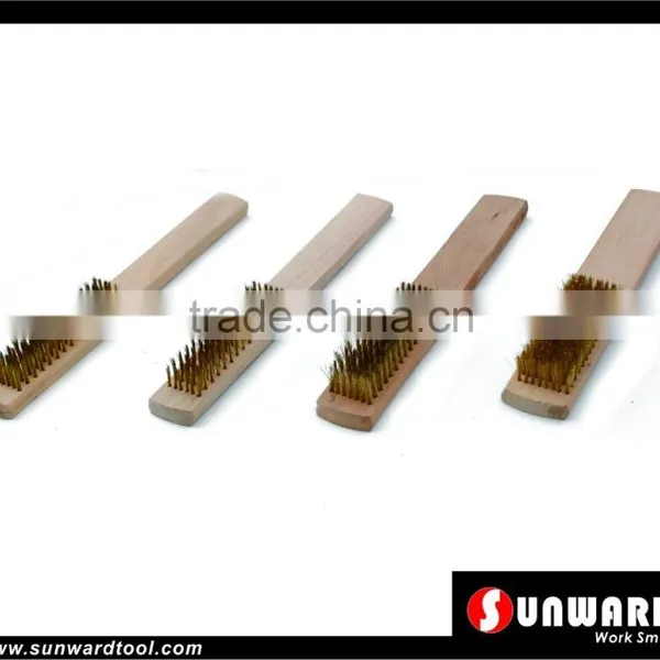 Wooden Handle Wire Brush