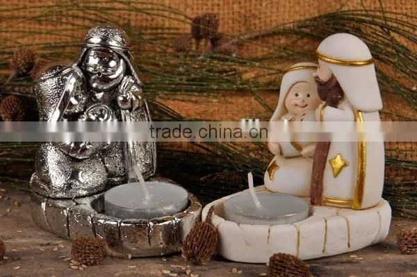 Resin Nativity Set Candlestick photo-6