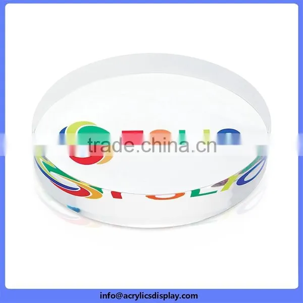 China Factory Price Best Selling Acrylic Paper Weight With Metal Insert photo-3