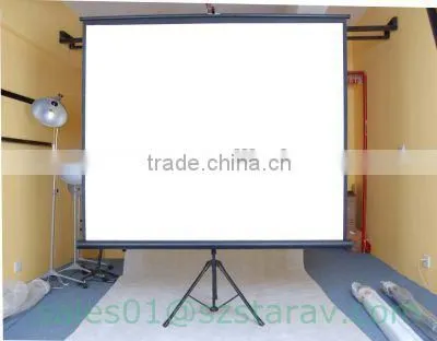 50" 60"106"inch Tripod Screen 1/1 Video Format 4/3 HDTV 16:9 Outdoor Portable Electric Tripod Projection Screen photo-3