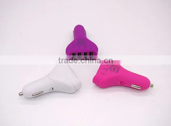 4.8A/6.8A Speed Fast Universal Portable Life 4usb Port Car Charger With Colorful photo-2