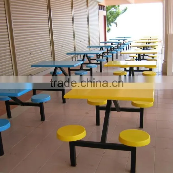 FRP Six-seater Dining Table & Chair, Fiberglass Chair, Fibreglass Table photo-3