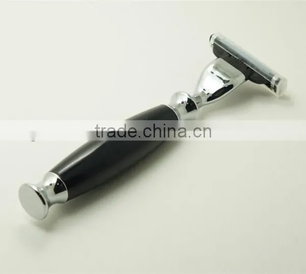 Wholesale Acrylic Handle 3 Blades Shaving Brush Razor Men Safety Razors photo-2