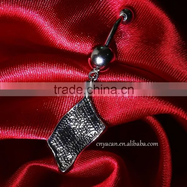 Olympic Jewelry Charms Stainless Steel Flag Logo Brazil Short Belly Button Rings photo-2