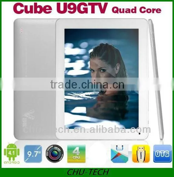 9.7" Cube U9GTv U9gt5 Quad Core Retina Capacitive 1.8GHz Dual Cam 2GB/16GB TAB